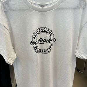 Professional OverThinker White T-Shirt.